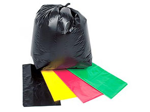 Dustbin Bags (20x26-inches, Black) medium pack of 50-gemektower.com.vn